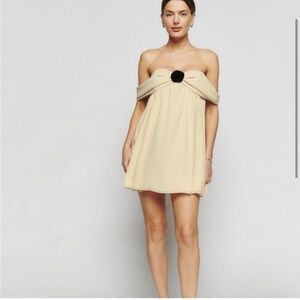 Reformation Rossland Mini Off Shoulder Dress